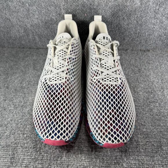 Nobull Mesh Runner Mens 12 Shoes White Floral Succulent Running Training Sneaker - Picture 2 of 11